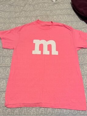 Pink M & M Logo Graphic Tee